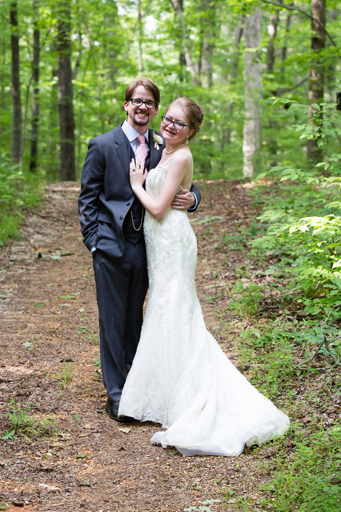 Cassandra and her husband Dillon on their wedding day.