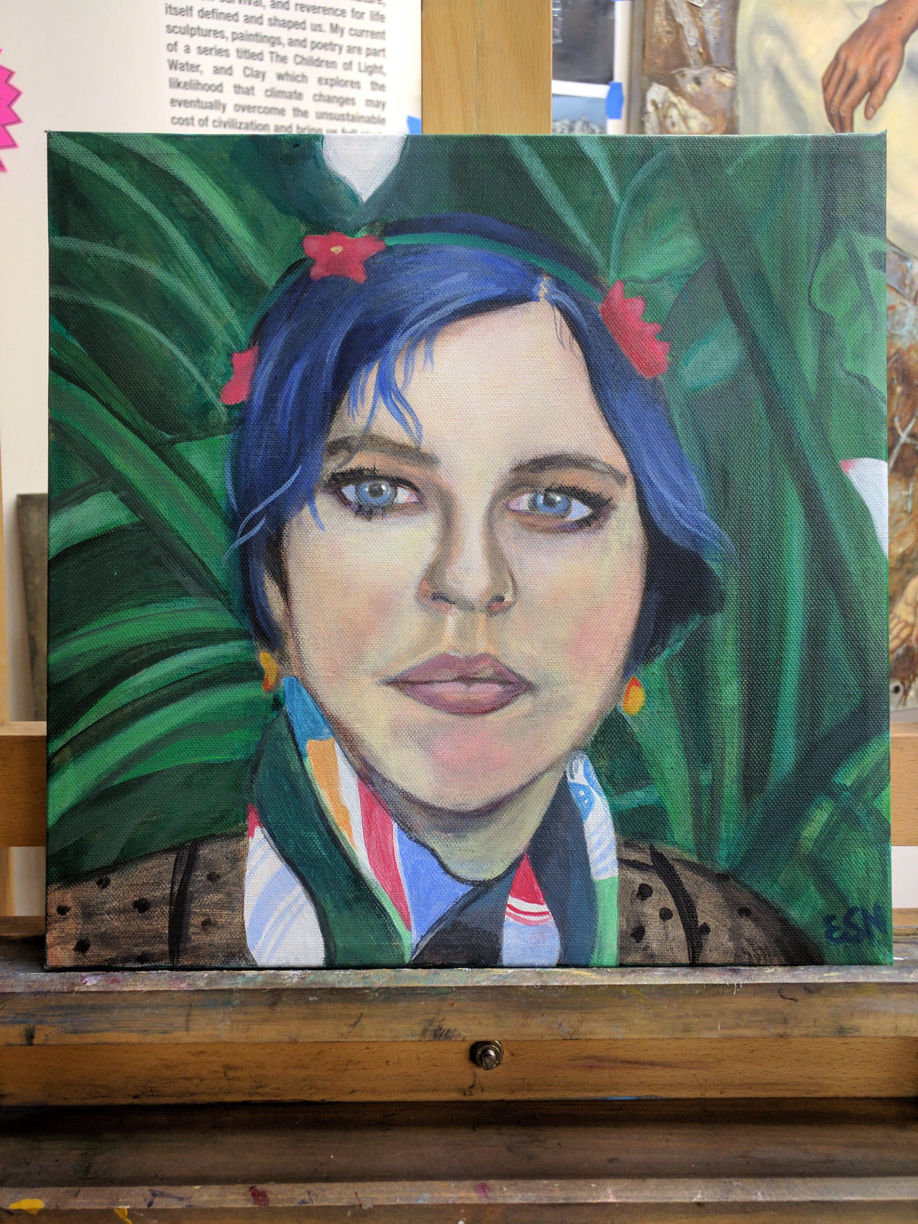 Art as a form of saving lives. Erin Stephens-North paints a self portrait. The Brave Files Podcast.