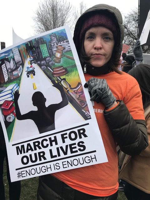 Nicole Zenner attend the March For Our Lives Rally. The Brave Files Podcast.