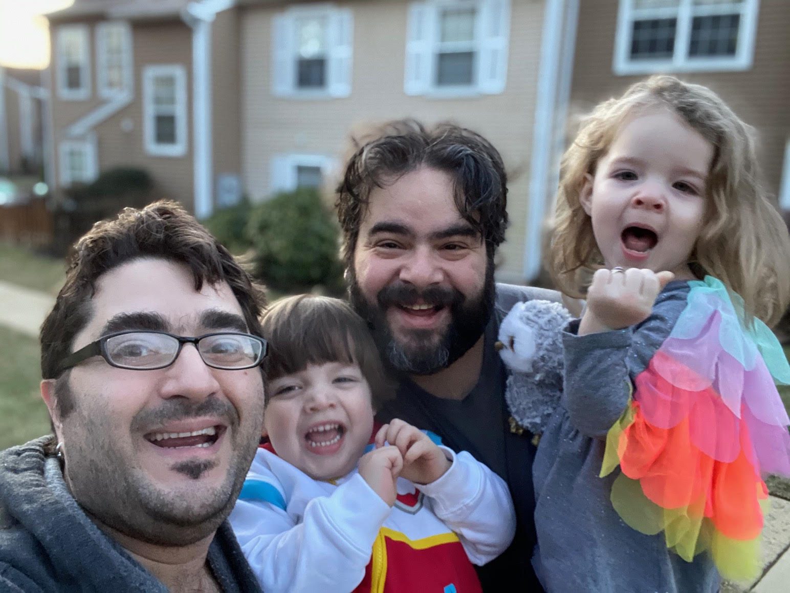 Same-sex parents -Jeffrey Bernstein is a father, husband, and a "co-conspirator" taking social action through his blog ‘Not The Momma’ where he writes love letters to his twins and shares his everyday life as a parent with others. Building a Family